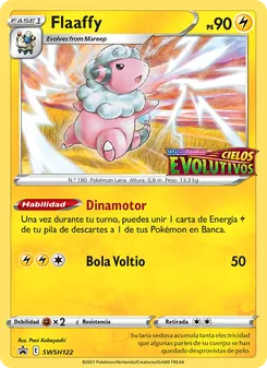 Carta Flaaffy de la expansión Cartas de promoción ESES, número SWSH122/307