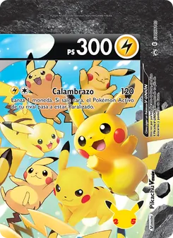 Carta Pikachu V-UNIÓN de la expansión Cartas de promoción ESES, número SWSH140/307