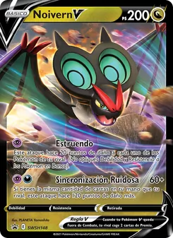 Carta Noivern V de la expansión Cartas de promoción ESES, número SWSH148/307