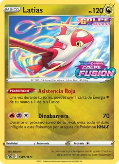 Carta Latias de la expansión Cartas de promoción ESES, número SWSH171/307