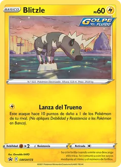 Carta Blitzle de la expansión Cartas de promoción ESES, número SWSH173/307