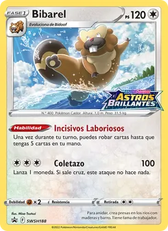 Carta Bibarel de la expansión Cartas de promoción ESES, número SWSH188/307