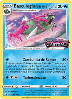Carta Basculegion de Hisui de la expansión Cartas de promoción ESES, número SWSH205/307