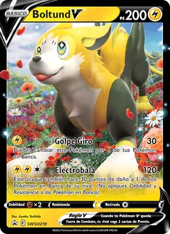 Carta Boltund V de la expansión Cartas de promoción ESES, número SWSH219/307