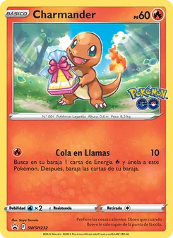 Carta Charmander de la expansión Cartas de promoción ESES, número SWSH232/307