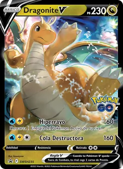 Carta Dragonite V de la expansión Cartas de promoción ESES, número SWSH235/307
