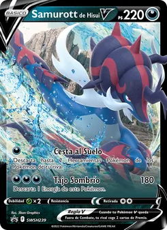 Carta Samurott de Hisui V de la expansión Cartas de promoción ESES, número SWSH239/307