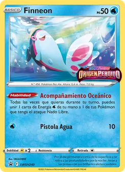 Carta Finneon de la expansión Cartas de promoción ESES, número SWSH240/307