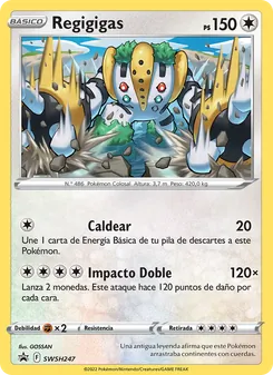 Carta Regigigas de la expansión Cartas de promoción ESES, número SWSH247/307