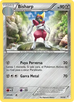 Carta Bisharp de la expansión Kit de Entrenador XY (Bisharp), número 30/30