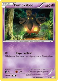 Carta Pumpkaboo de la expansión Kit de Entrenador XY (Noivern), número 11/30