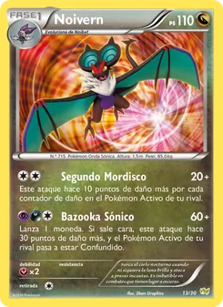 Carta Noivern de la expansión Kit de Entrenador XY (Noivern), número 13/30