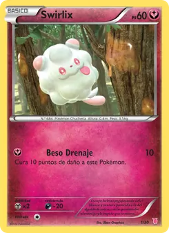 Carta Swirlix de la expansión Kit de Entrenador XY (Wigglytuff), número 1/30