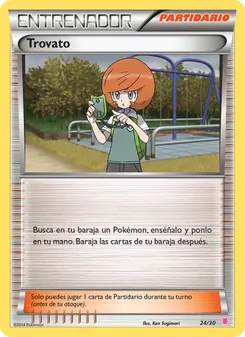 Kaart Trevor uit XY trainer Kit (Wigglytuff), nummer 24/30