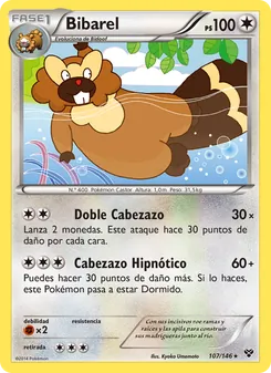 Carta Bibarel de la expansión XY, número 107/146