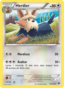 Carta Herdier de la expansión XY, número 109/146