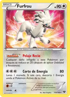 Carta Furfrou de la expansión XY, número 114/146