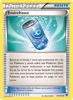 Carta Evolrefresco de la expansión XY, número 116/146