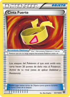Carta Cinta Fuerte de la expansión XY, número 121/146
