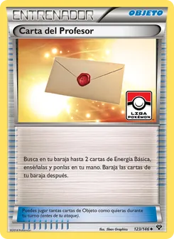 Carta Carta del Profesor de la expansión XY, número 123/146