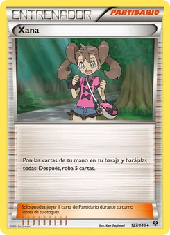 Carta Xana de la expansión XY, número 127/146
