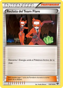 Carta Recluta del Team Flare de la expansión XY, número 129/146