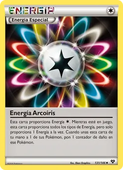 Carta Energía Arcoíris de la expansión XY, número 131/146