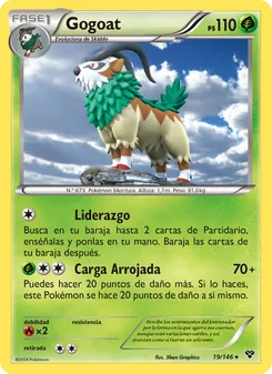 Carta Gogoat de la expansión XY, número 19/146