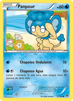 Carta Panpour de la expansión XY, número 37/146