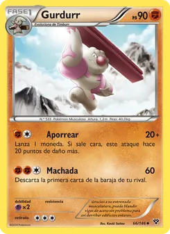 Carta Gurdurr de la expansión XY, número 66/146