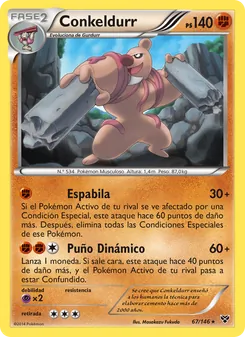Carta Conkeldurr de la expansión XY, número 67/146
