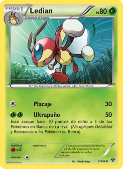 Carta Ledian de la expansión XY, número 7/146