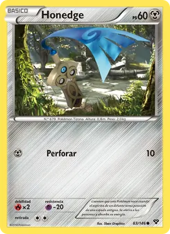 Carta Honedge de la expansión XY, número 83/146