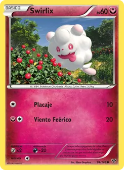 Carta Swirlix de la expansión XY, número 94/146