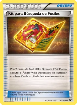 Carta Kit para Búsqueda de Fósiles de la expansión Destinos Enfrentados, número 101/124
