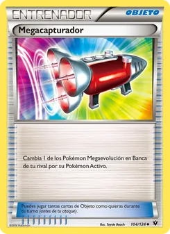 Carta Megacapturador de la expansión Destinos Enfrentados, número 104/124