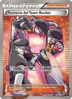 Carta Fechoría del Team Rocket de la expansión Destinos Enfrentados, número 124/124