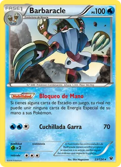 Carta Barbaracle de la expansión Destinos Enfrentados, número 23/124