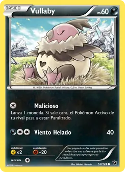 Carta Vullaby de la expansión Destinos Enfrentados, número 57/124