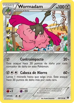 Carta Wormadam de la expansión Destinos Enfrentados, número 59/124