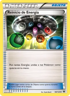 Carta Reinicio de Energía de la expansión Destinos Enfrentados, número 98/124