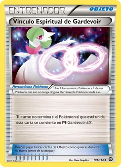 Carta Vínculo Espiritual de Gardevoir de la expansión Asedio de Vapor, número 101/114
