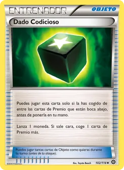 Carta Dado Codicioso de la expansión Asedio de Vapor, número 102/114