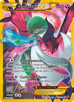 Carta Gardevoir EX de la expansión Asedio de Vapor, número 116/114