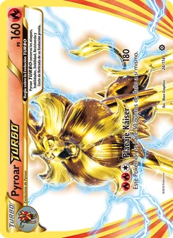 Carta Pyroar TURBO de la expansión Asedio de Vapor, número 24/114