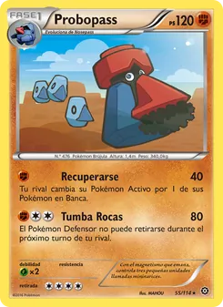 Carta Probopass de la expansión Asedio de Vapor, número 55/114