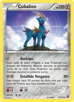Carta Cobalion de la expansión Asedio de Vapor, número 74/114