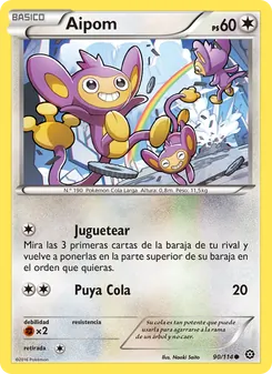 Carta Aipom de la expansión Asedio de Vapor, número 90/114