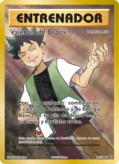 Carta Valentía de Brock de la expansión Evoluciones, número 107/108