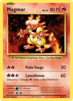 Carta Magmar de la expansión Evoluciones, número 20/108